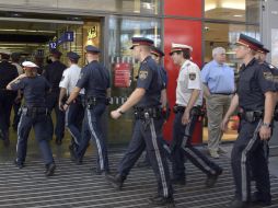 La policía incrementa la vigilancia en lugares en los que se esperan multitudes, incluso ejes de transporte. AP / ARCHIVO