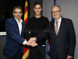 El Barça decidió 'rescindir' el contrato que había firmado esta tarde con el jugador. TWITTER / @FCBmasia