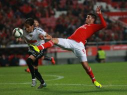 El mexicano descartó la preocupación por tener pocos minutos de actividad, pese a su buen desempeño. TWITTER / @SL_Benfica