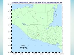 El movimiento telúrico ocurrió a las 21:25 horas con epicentro 85.1 km al suroeste de la ciudad de Guatemala. ESPECIAL / www.insivumeh.gob.g