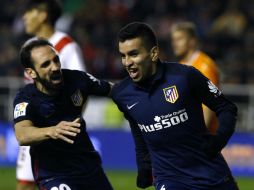 Ángel Correa abrió el marcador hasta el minuto 87. EFE / K. Huesca