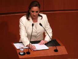 Claudia Ruiz Massieu desahogó una intensa agenda de 11 reuniones, en el marco de la Asamblea General de la ONU. NTX / ARCHIVO