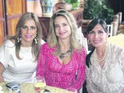 Magnífica compañía. Gisela Fregoso, Pola Cervantes y Lorena García de Celis.  /
