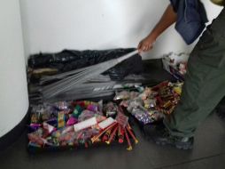 Hasta la fecha se han asegurado más de 300 kilos de productos elaborados con base en pólvora. ESPECIAL / Protección Civil Zapopan