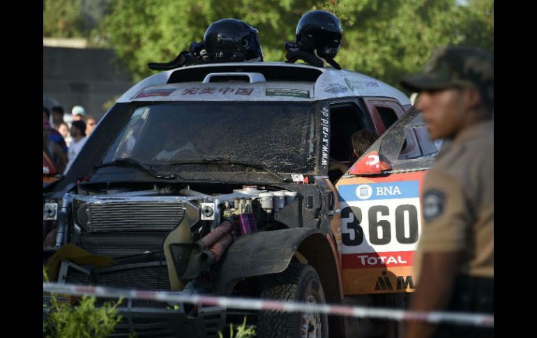 Guo Meiling, cuyo automóvil fue causante del incidente, es la primera conductora china en participar en el rally. AFP / F. Fife