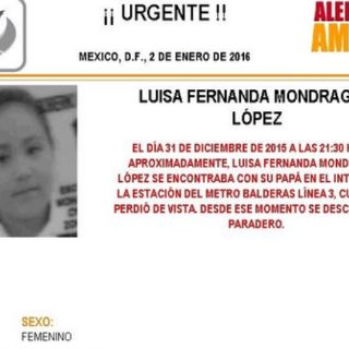 Activan Alerta Ámber por niña perdida en el Metro Balderas