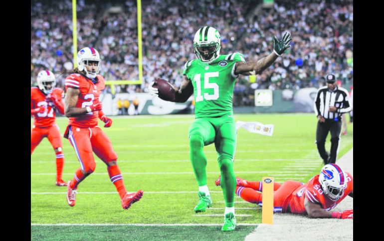 Los Jets, con Brandon Marshall como una de sus armas principales, buscarán avanzar a la fase final de la NFL. AP / S. Wenig