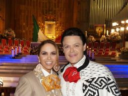 Para cerrar 2015 cantó con Lucero el tema Gema, en las mañanitas a la Virgen de Guadalupe. FACEBOOK / Pedro Fernandez