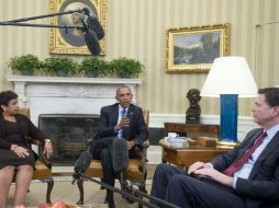 Este lunes, el mandatario se reunió con la produradora Loretta Lynch y el director del FBI, James Comey, para ultimar los detalles. EFE / M. Reynolds