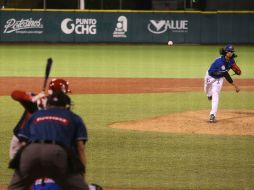 Terance Marin controló a Mexicali por seis entradas, pero el relevo volvió a fallar. EL INFORMADOR / M. Vargas