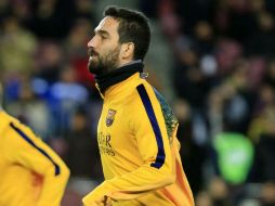 El ex del Atleti ya luce sus nuevos colores. AFP / P. Barrena