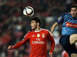 El delantero mexicano Raúl Jiménez contó con gran fortuna en el 'Día de Reyes'. AFP / P. Moreira