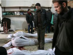 Once de los fallecidos perdieron la vida por ataques que se cree que fueron perpetrados por la fuerza aérea de Rusia. AFP / A. Almohibany