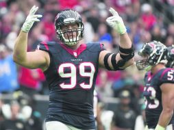 J.J. Watt. El defensivo de los Texans podría ser clave para su equipo en el partido de hoy. AP / E. Smith
