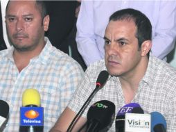 Blanco Reiteró que en Cuernavaca se está trabajando todos los días por el bien de la ciudadanía. NTX /