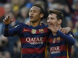 Los goles son obra de un triplete de Leo Messi y otro tanto de Neymar. AFP / L. Gene