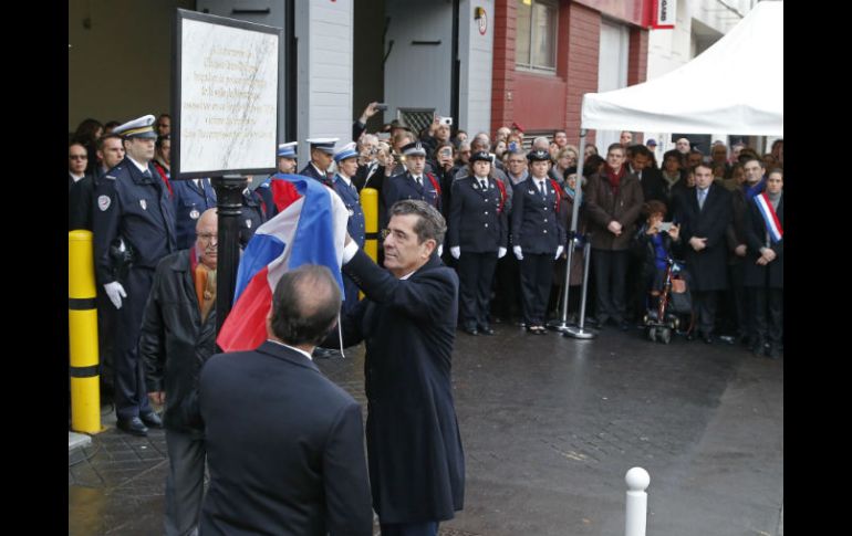 El acto tuvo lugar esta mañana en el barrio de Montrouge, al sur de París. AFP / M. Euler
