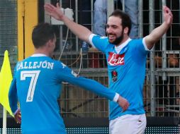 Con su doblete, Higuaín consolida su primer puesto en la tabla de goleadores. AFP / C. Hermann