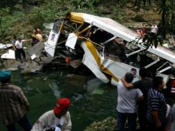 El transporte cubría la ruta Camarón-Córdoba, cuando ocurrió el hecho. NTX / CORTESÍA