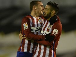 Los goles fueron del francés Antoine Griezzmann(izq) y del mediocampista belga,Yannick Ferreira Carrasco (derecha). AFP / M. Riopa