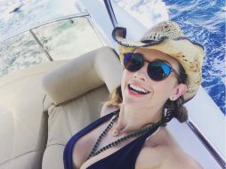 En la imagen deja ver parte de sus atributos mientras estaba en lo que parece ser un yate. INSTAGRAM / @aracelyarambula