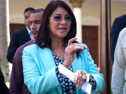 Flores ni admitió ni negó su parentesco con los detenidos, a quienes tampoco mencionó por sus nombres. EFE / M. Gutiérrez