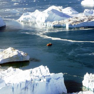 Descubren un gran sistema de cañones bajo el hielo de la Antártida