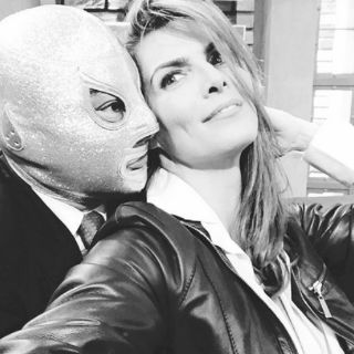 Montserrat Oliver presume foto con El Hijo del Santo