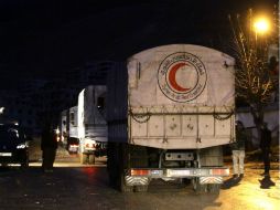 La ayuda humanitaria está llegando a Madaya a través de la Luna Árabe Roja siria, se espera el arribo de una clínica móvil. AFP / L. Beshara
