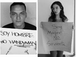 De lado izquierdo se muestra la campaña original, de lado derecho la respuesta de una página de Facebook. FACEBOOK / IGEA - Instituto del Género y Educación de Av