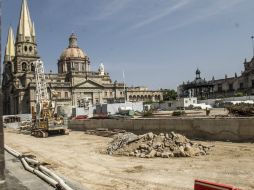 Las ventas de los hoteleros por las obras de la Línea 3 en el centro han bajado hasta casi la mitad. EL INFORMADOR / ARCHIVO