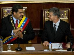 El opositor Henry Allup aseguró que la oposición es un poder constitucional autónomo que va a debatir. AP / F. Llano