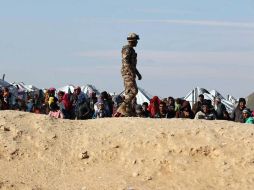 También informó que el grupo EI mató a 280 personas, entre ellas mujeres y niños, y que arrojó sus cadáveres al río Éufrates. EFE / STR