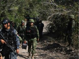 Elementos de la CNS apoyados por efectivos de la Sedena llevaron a cabo distintas investigaciones relacionadas con la desaparición. NTX / ARCHIVO