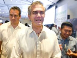 Mancera asistió como invitado al III Informe de Gobierno del gobernador Rolando Zapata Bello. NTX / H. Borges