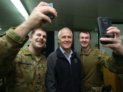 Malcom Turnbull elogió la labor de los integrantes de las fuerzas armadas australianas. EFE / G. Ramage