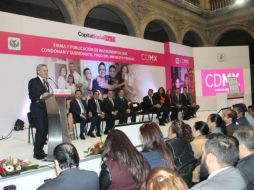 El jefe de gobierno dijo que las finanzas del gobierno les dan esta oportunidad. TWITTER / @ManceraMiguelMX