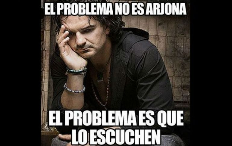 Arjona ha sido causa de burlas en redes sociales por sus polémicas letras. FACEBOOK / ARCHIVO