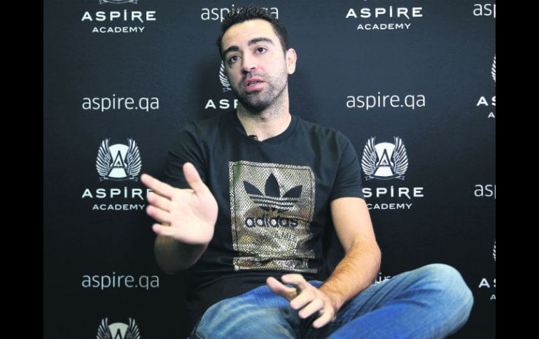 Xavi Hernández afirma que los jóvenes en Doha lo 'ven con mucho respeto'. EFE /