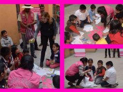 La directora del programa visitó este martes un lugar donde habitan 50 familias de distintas comunidades, donde convivió con los niños. TWITTER / @SEDERECCDMX