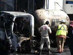 Los bomberos tardaron cerca de 15 minutos en controlar el incendio. SUN /