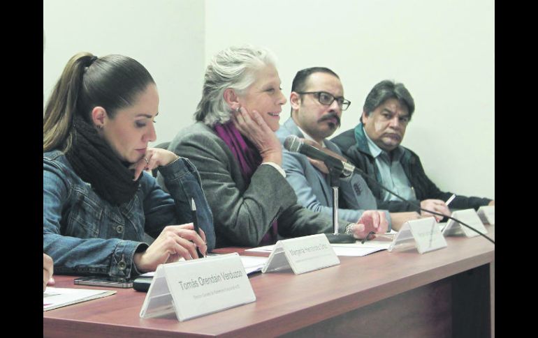 Margarita Hernández, Myriam Vachez, Juan Vázquez y José Patiño dieron a conocer los alcances de la SCJ durante 2015. EL INFORMADOR / E. Barrera