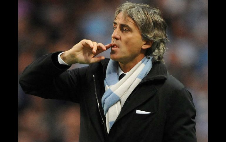El Juez deportivo decidió sancionar también a Roberto Mancini con una multa de cinco mil euros. EFE / ARCHIVO