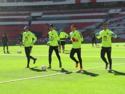 El entrenamiento terminó con disparos a portería y trabajos de definición para los delanteros. TWITTER / @ClubAmerica