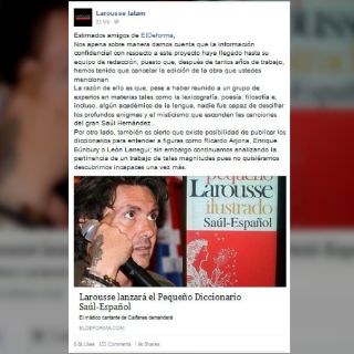 La genial respuesta de Larousse a una noticia falsa