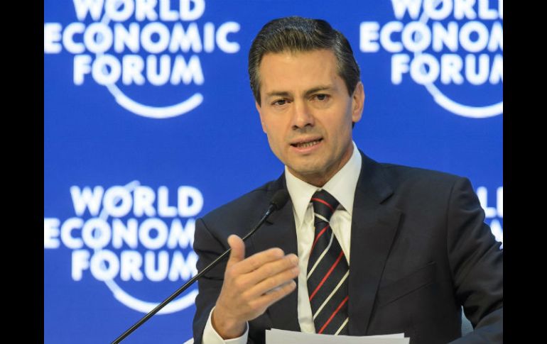 Apuntó a Peña Nieto que la confluencia de la ODS y la COP21 representa un impulso mundial sin precedentes. EFE / J. Bott