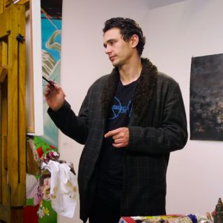 James Franco pinta para ayudar a una fundación