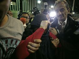 La diputada al salir de la SEIDO el pasado jueves, tras rendir su declaración por su supuesta vinculación con el ''Chapo''. SUN / ARCHIVO