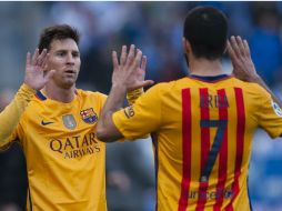 Barcelona se encuentra arriba del Atlético, el domingo se define quién es el líder. AP / D. Tejedor