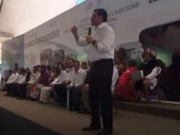 Miguel Ángel Osorio Chong estuvo en las instalaciones de la feria. TWITTER / @osoriochong